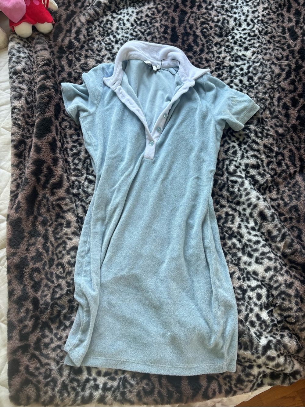 Light Blue Polo terry Dress